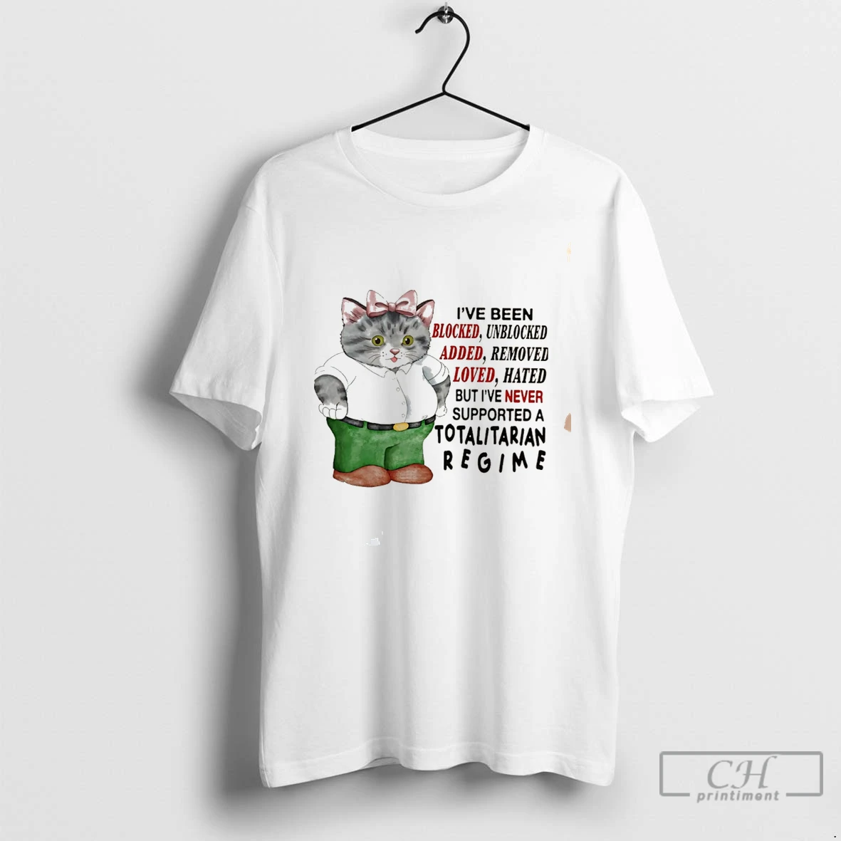 Premium Cat Ive Been Blocked Unblocked Added Removed Loved Tee T Shirts Sweater Hoodie
