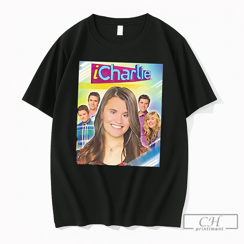 Premium Charlie Kirk Icharlie Graphic Print Meme Tee T Shirts Sweater Hoodie