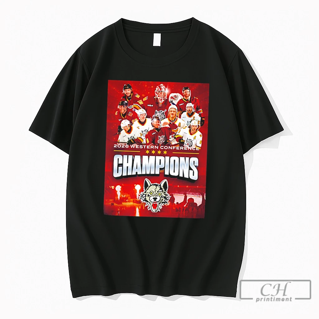 Premium Chicago Wolves 2026 Western Conference Champions Finals Tee T Shirts Sweater Hoodie