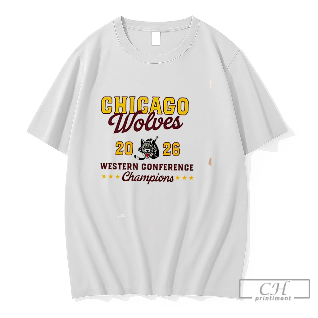 Premium Chicago Wolves 2026 Western Conference Champions Classic Tee T Shirts Sweater Hoodie