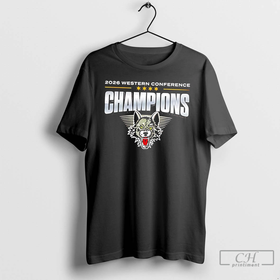 Premium Chicago Wolves 2026 Western Conference Champions Logo Tee T Shirts Sweater Hoodie