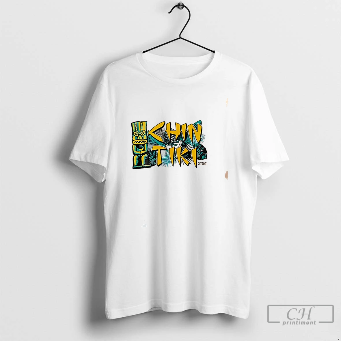Premium Chin Tiki Detroit Retro Tee T Shirts Sweater Hoodie