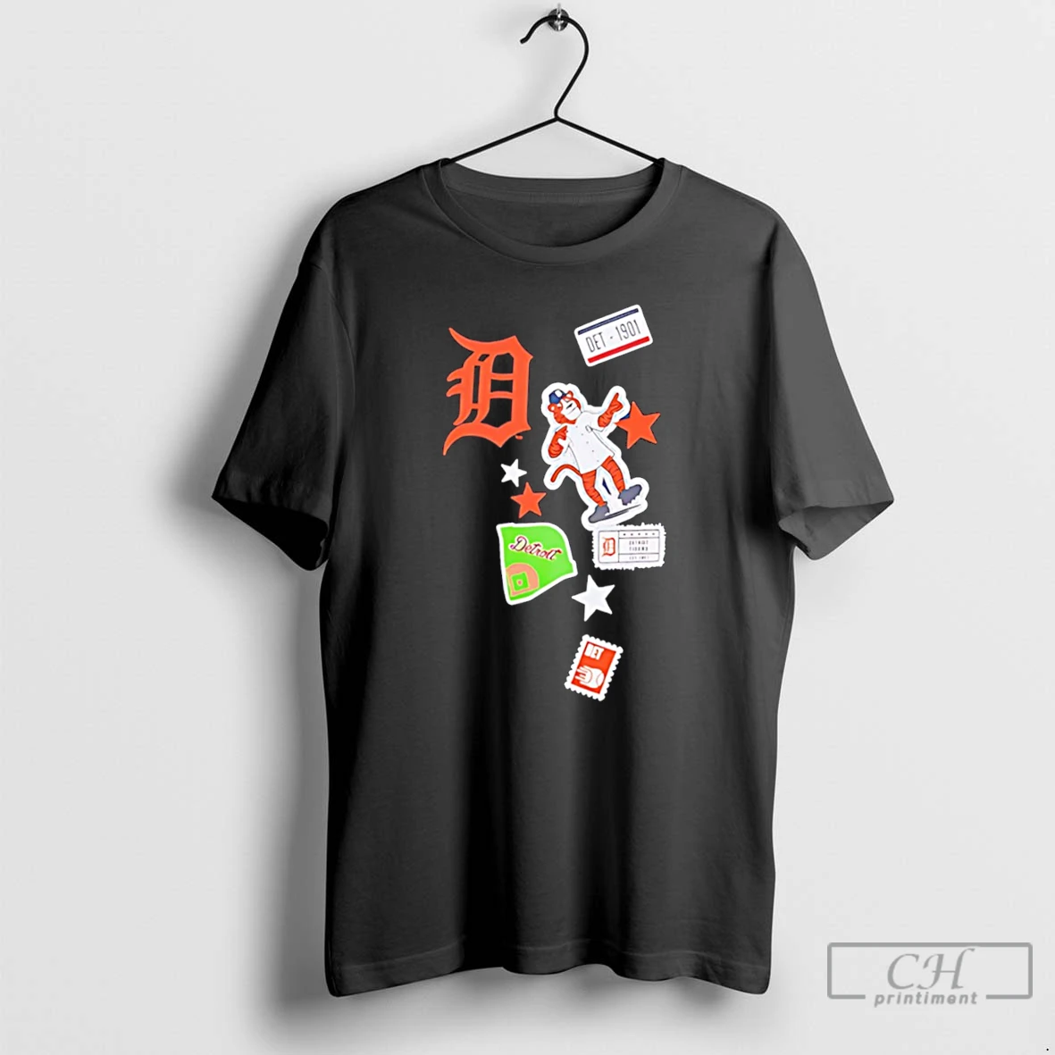 Premium Detroit Tigers City Patch 2026 Logo Tee T Shirts Sweater Hoodie