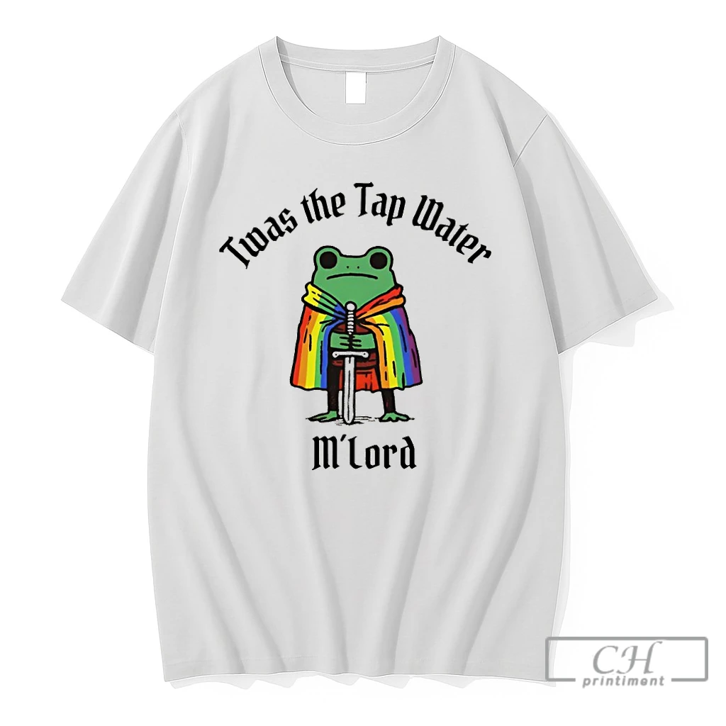Premium Frog Knight Rainbow Cape Animal Twas The Tap Water Mlord Pride Month T Shirts Sweater Hoodie