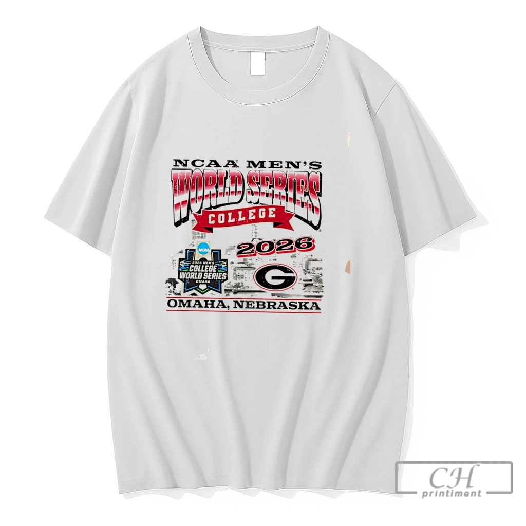 Premium Georgia Baseball 2026 Mens College World Series Skyline Tee T Shirts Sweater Hoodie