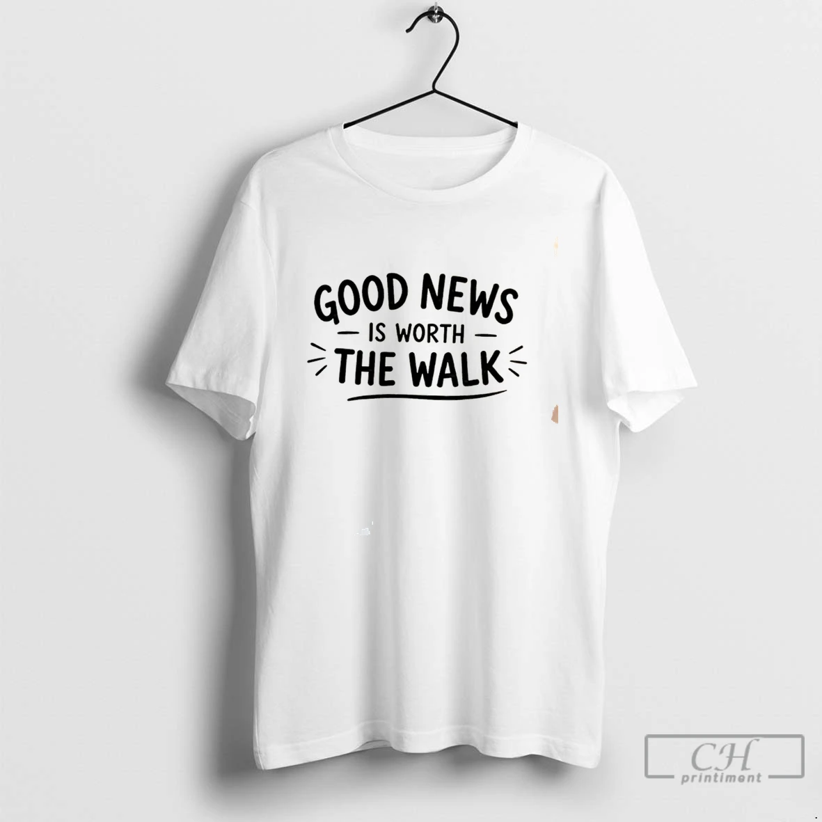 Premium Good News Is Worth The Walk Vintage Tee T Shirts Sweater Hoodie