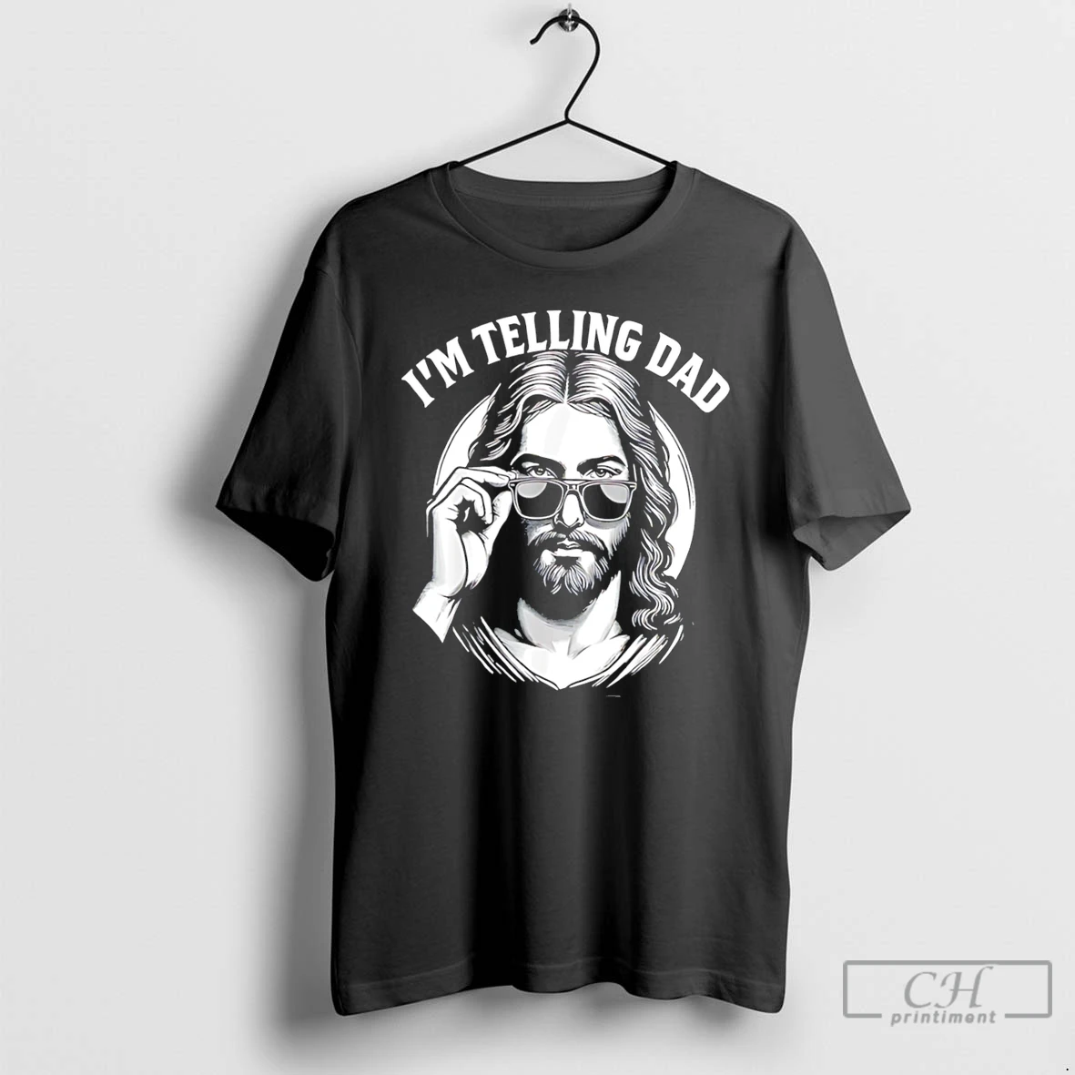 Premium Im Telling Dad Jesus Vintage Tee T Shirts Sweater Hoodie
