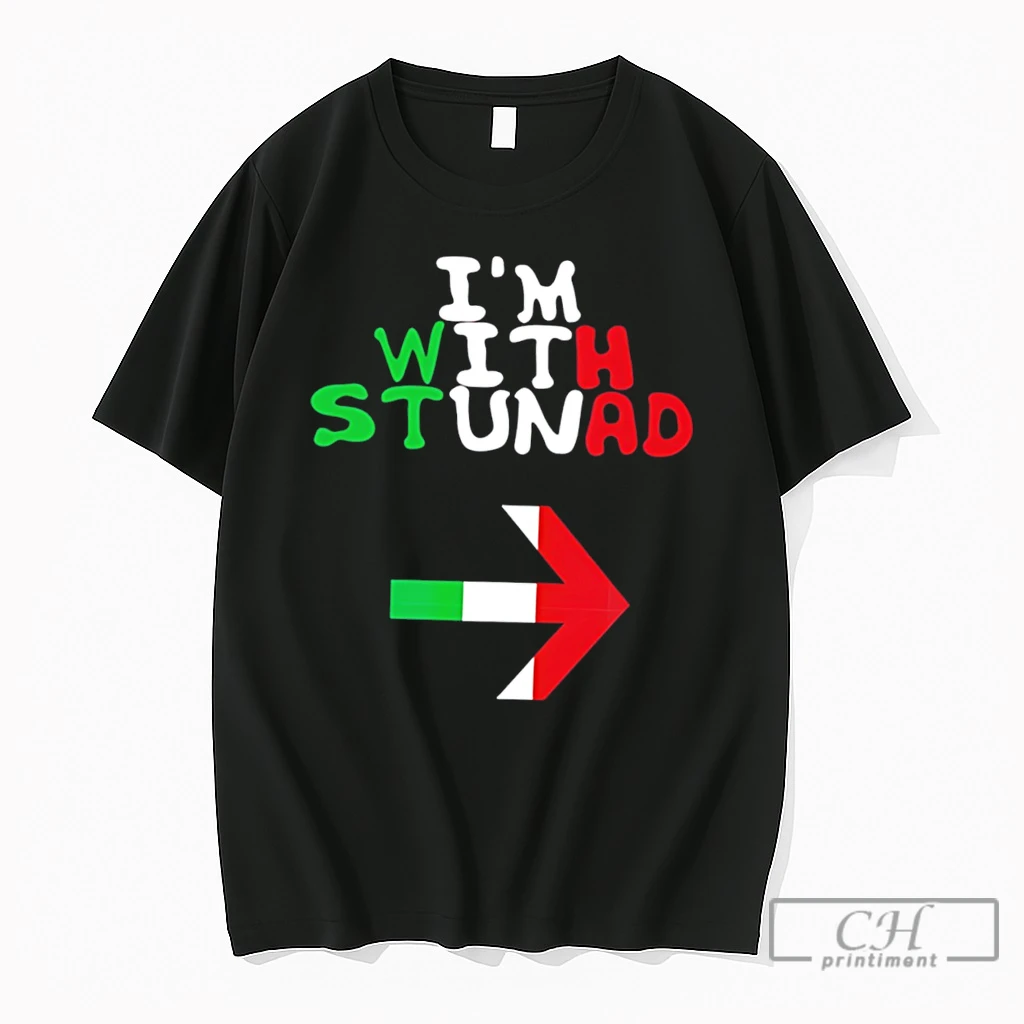 Premium Im With Stunad Italian Flag Tee T Shirts Sweater Hoodie