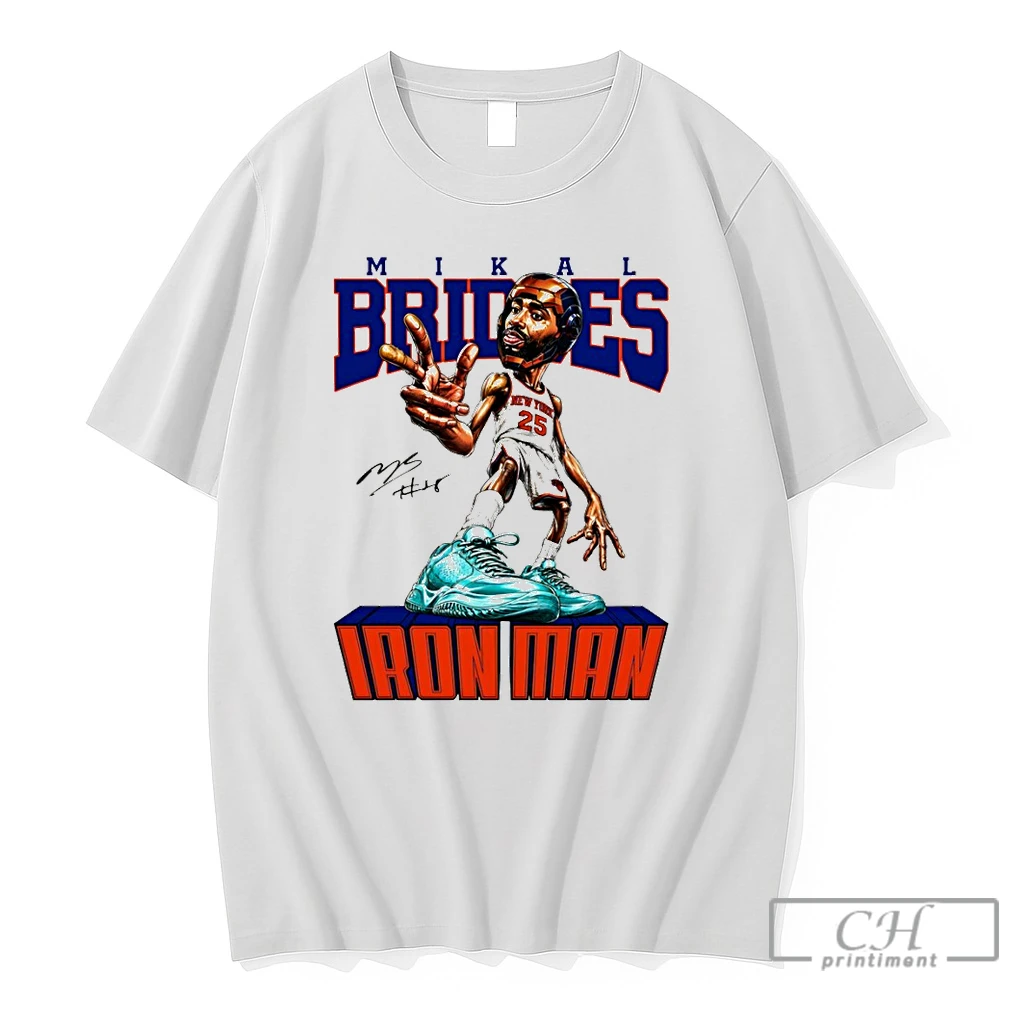 Premium Iron Man Mikal Bridges New York Knicks Basketball Nba 2026 Signature T Shirts Sweater Hoodie