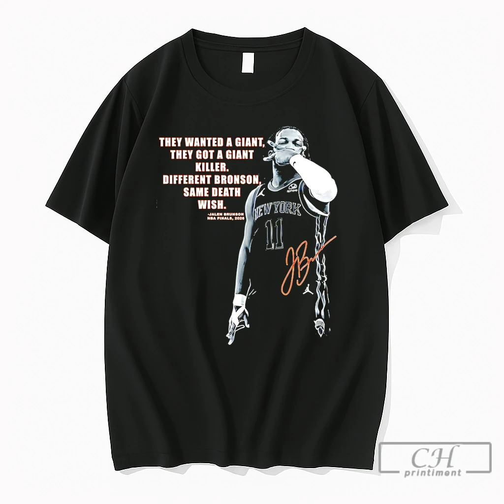 Premium Jalen Brunson 3 Points New York Knicks They Wanted A Giant They Got A Giant Killer Signature T Shirts Sweater Hoodie
