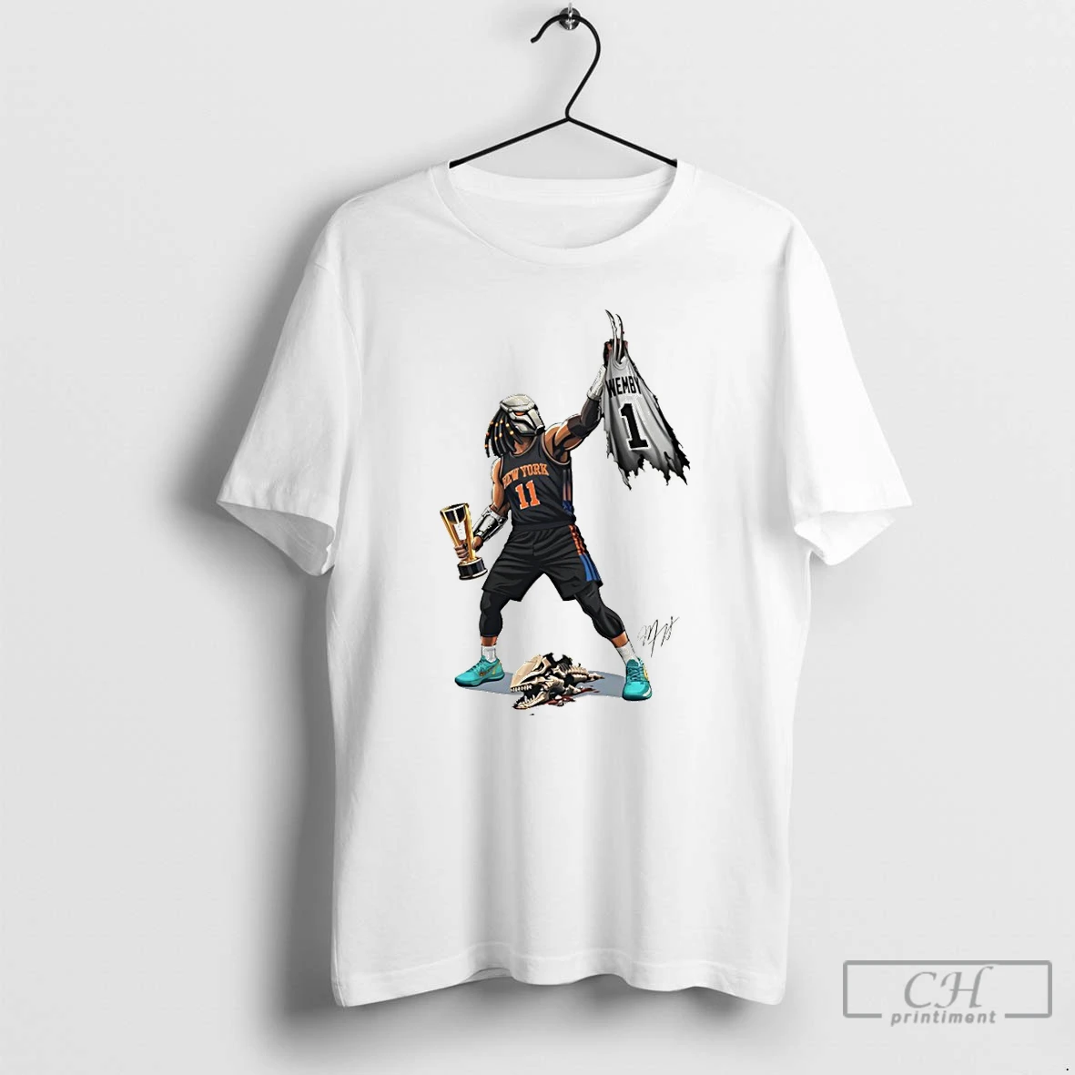 Premium Jalen Brunson Warrior Holding Trophy New York Knicks Nba 2026 T Shirts Sweater Hoodie