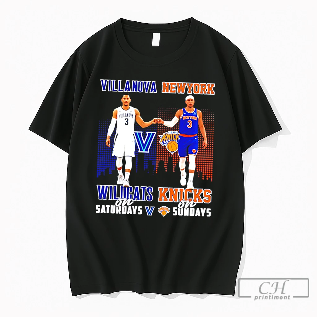 Premium Josh Hart Villanova Wildcats On Saturdays Vs New York Knicks On Sundays Skyline Tee T Shirts Sweater Hoodie