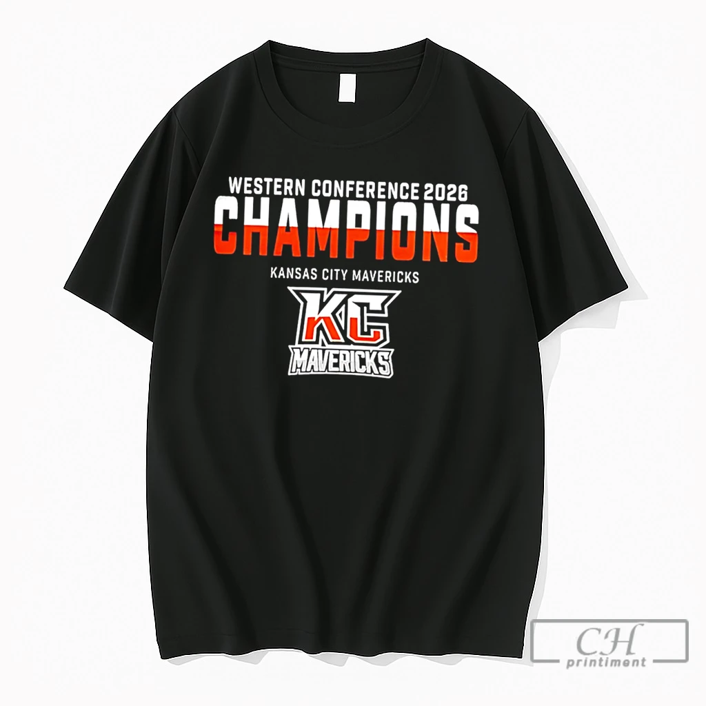 Premium Kansas City Mavericks Western Conference Hockey Champions 202 Logo Tee T Shirts Sweater Hoodie