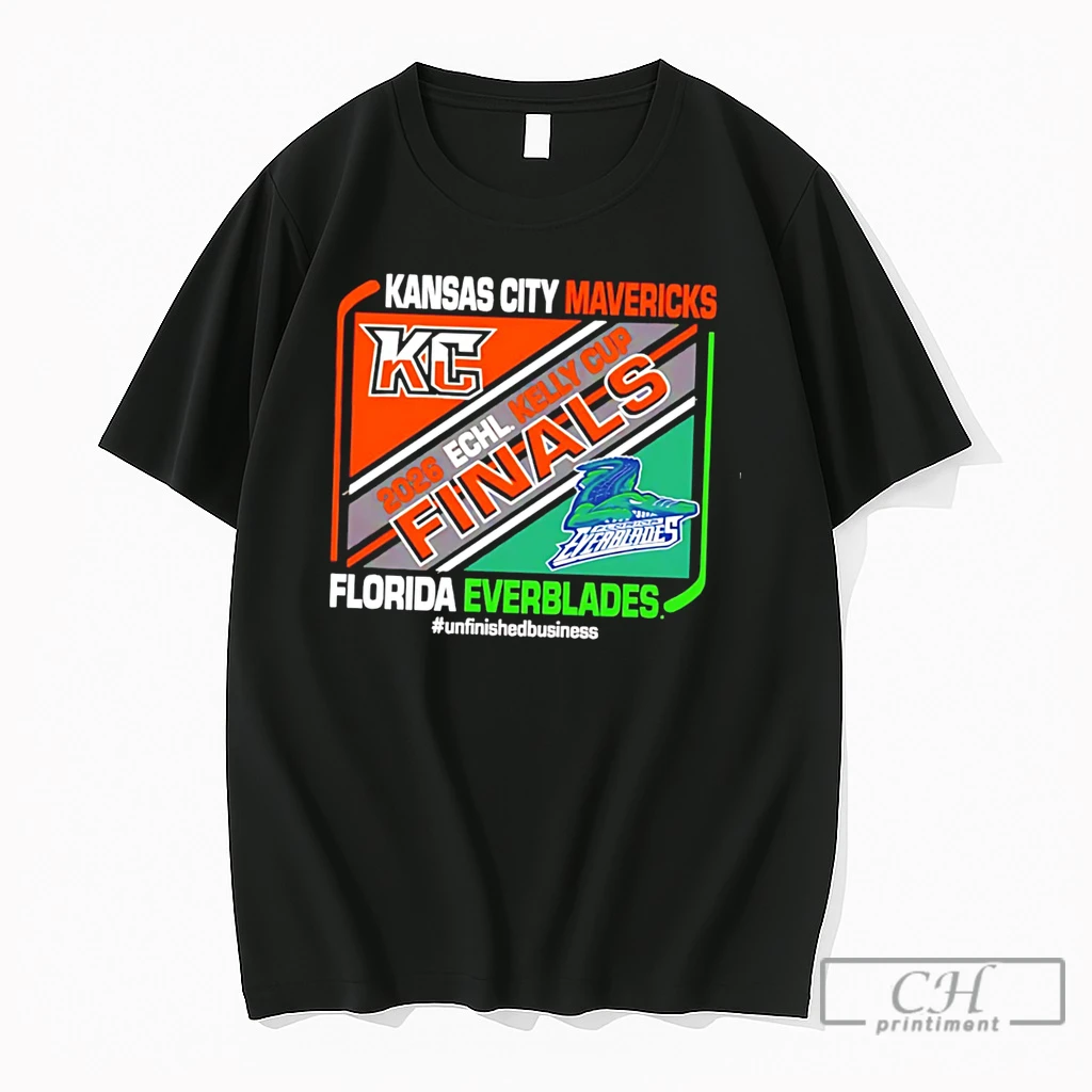 Premium Kansas City Mavericks Vs Florida Everblades Kelly Cup 2026 Dueling Tee T Shirts Sweater Hoodie