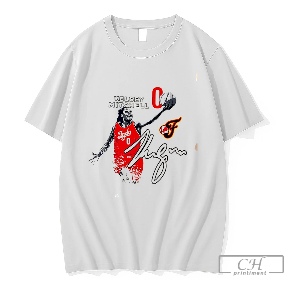 Premium Kelsey Mitchell Indiana Fever No 0 Ascent Signature Tee T Shirts Sweater Hoodie