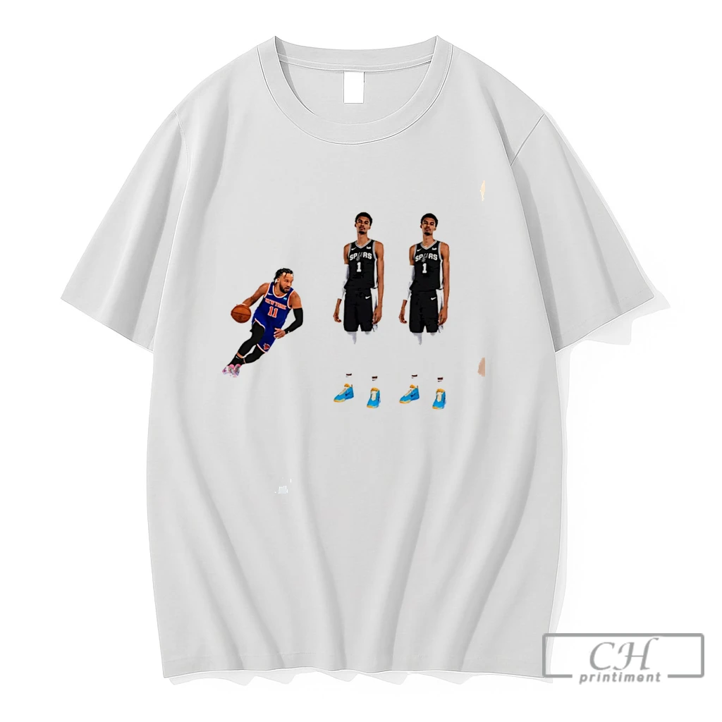 Premium Knicks In 9 11 Jalen Brunson And Victor Wembanyama Tee T Shirts Sweater Hoodie