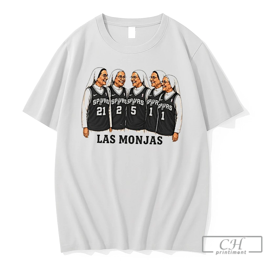 Premium Las Monjas Vintage Nun Spurs Basketball Nba T Shirts Sweater Hoodie