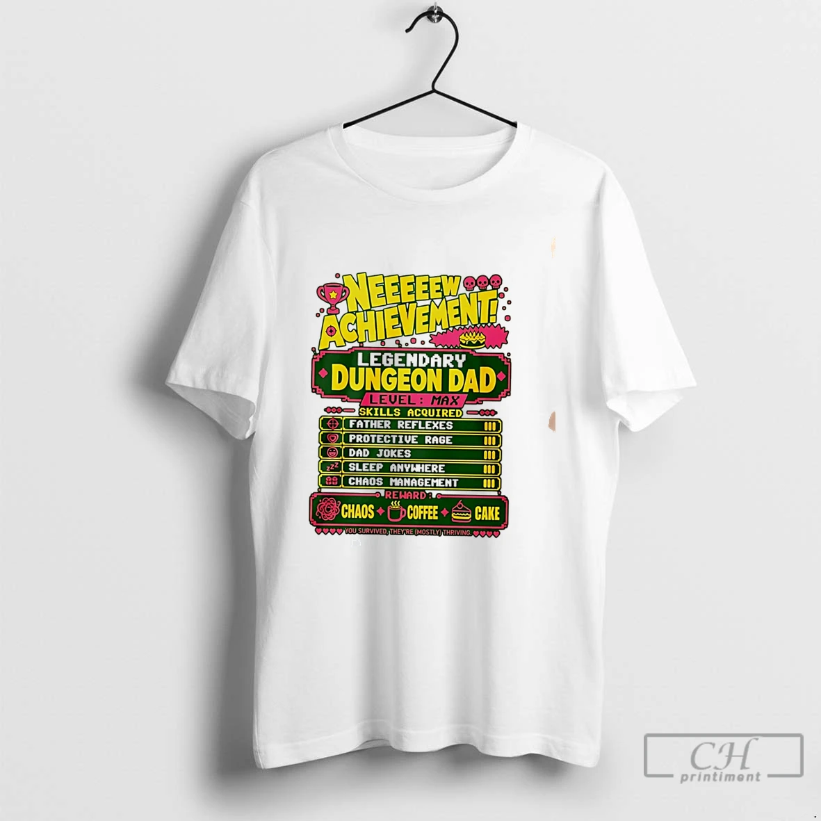 Premium Legendary Dungeon Dad New Achievement Fathers Day Tee T Shirts Sweater Hoodie