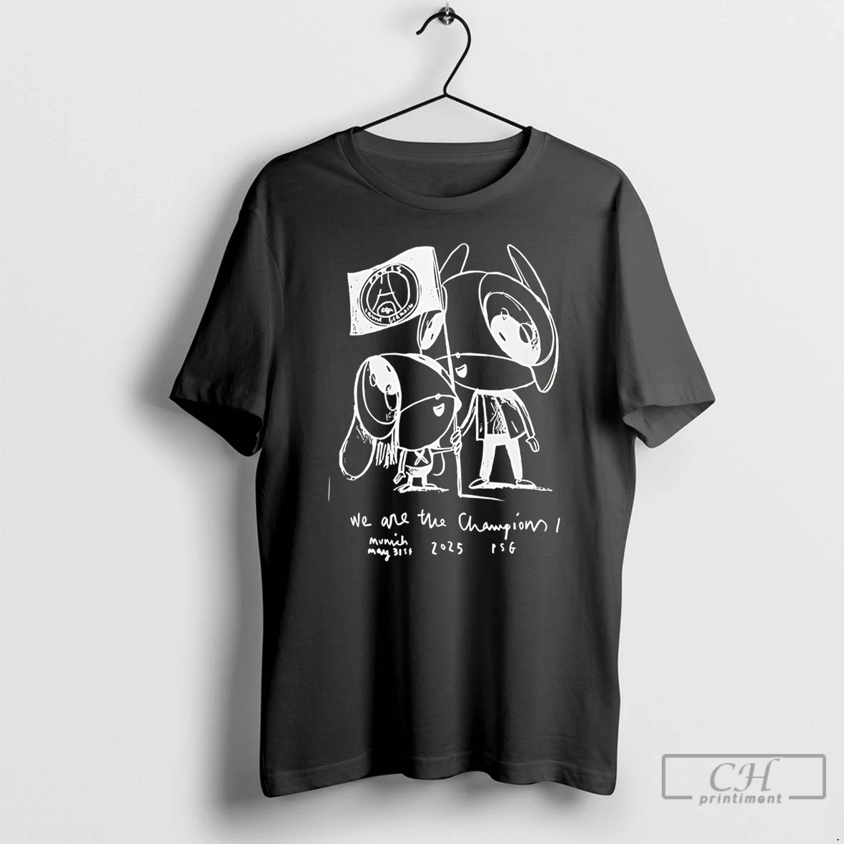 Premium Luis Enrique We Are The Champions Paint Tee T Shirts Sweater Hoodie