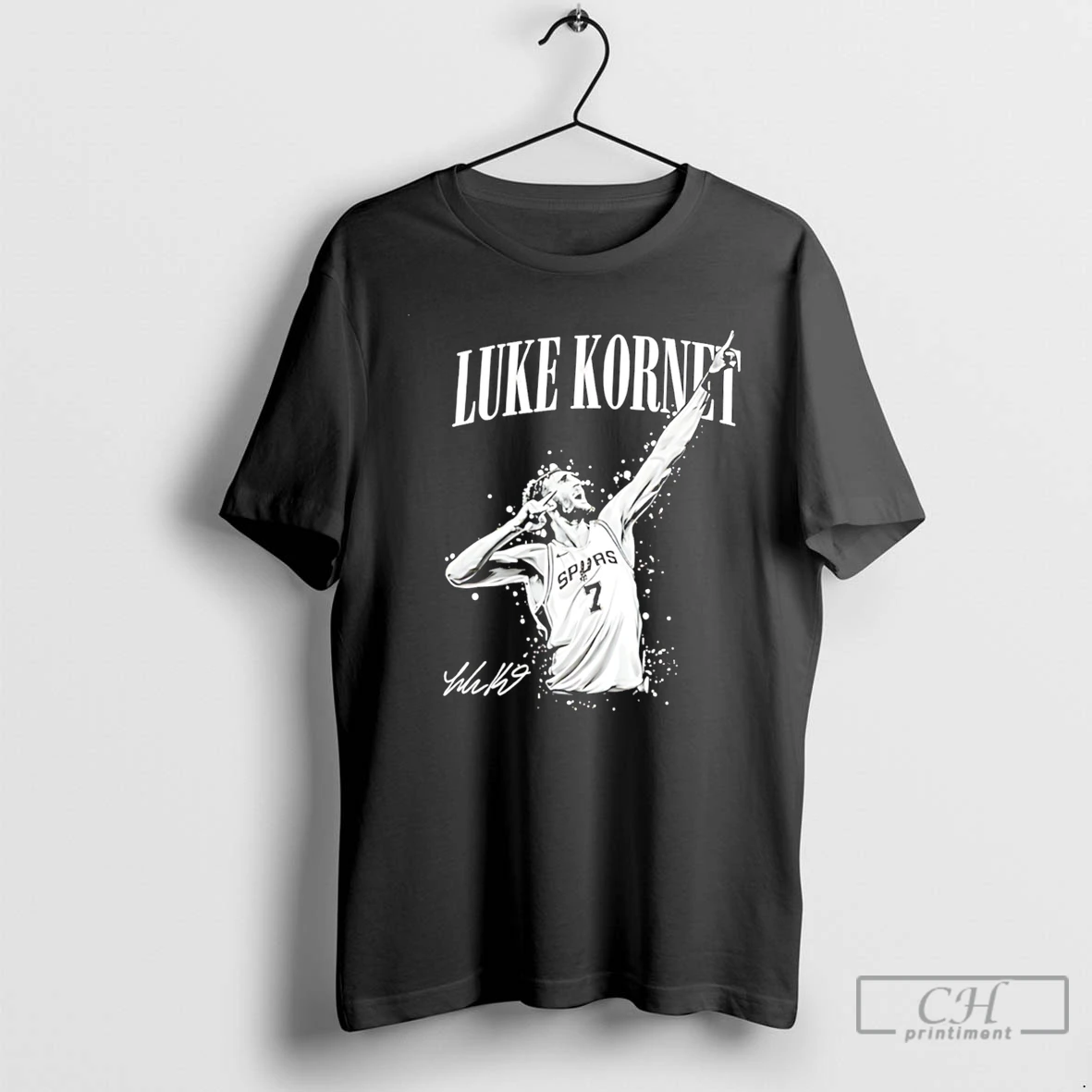 Premium Luke Kornet San Antonio Spurs Vintage Basketball Fan Signature Tee T Shirts Sweater Hoodie