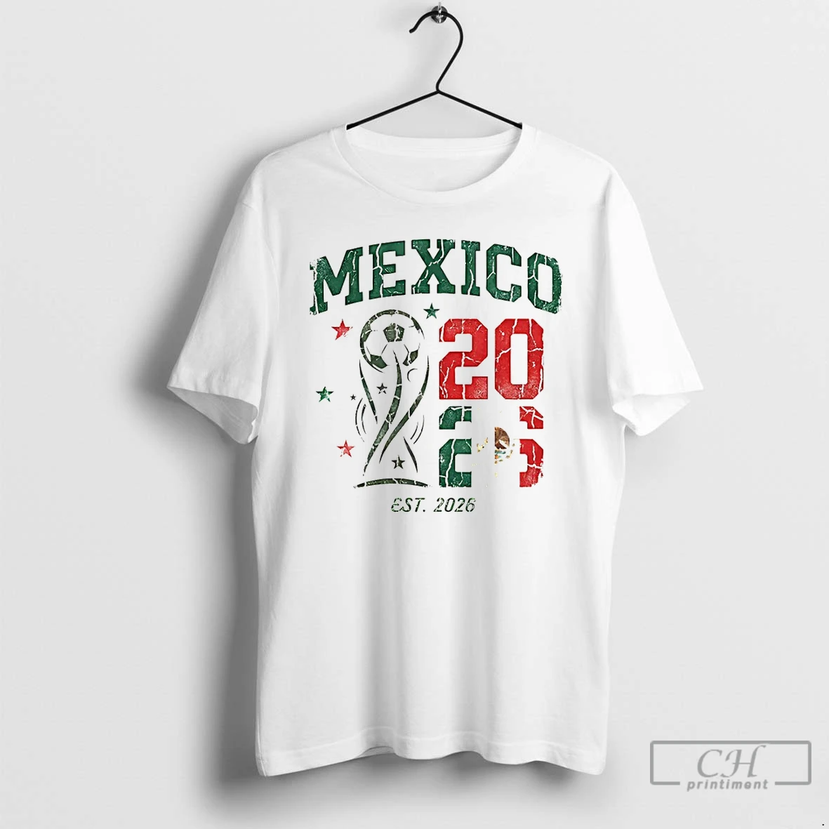 Premium Mexico Soccer Trophy Celebrating The Upcoming Est 2026 World Cup Tournament T Shirts Sweater Hoodie