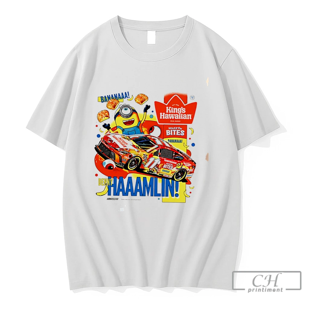 Premium Minion Kings Hawaiian Denny Hamlin Tee T Shirts Sweater Hoodie