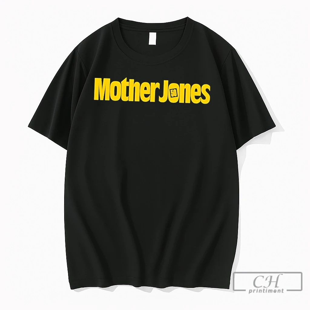 Premium Mother Jones 50th Anniversary Logo Tee T Shirts Sweater Hoodie