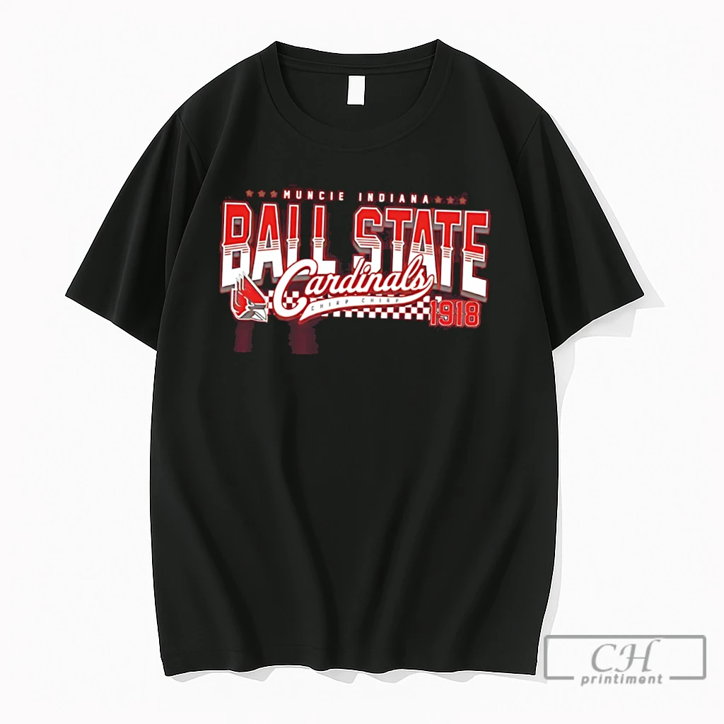 Premium Muncie Indiana Ball State Cardinals 1918 Tee T Shirts Sweater Hoodie
