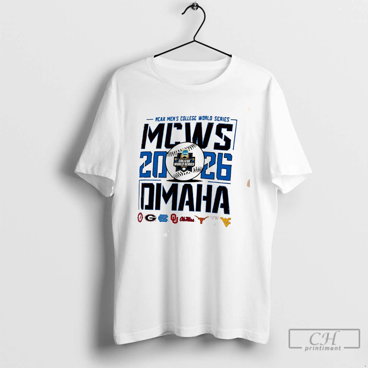Premium Ncaa Mens Baseball College World Series 2026 Retro Tee T Shirts Sweater Hoodie