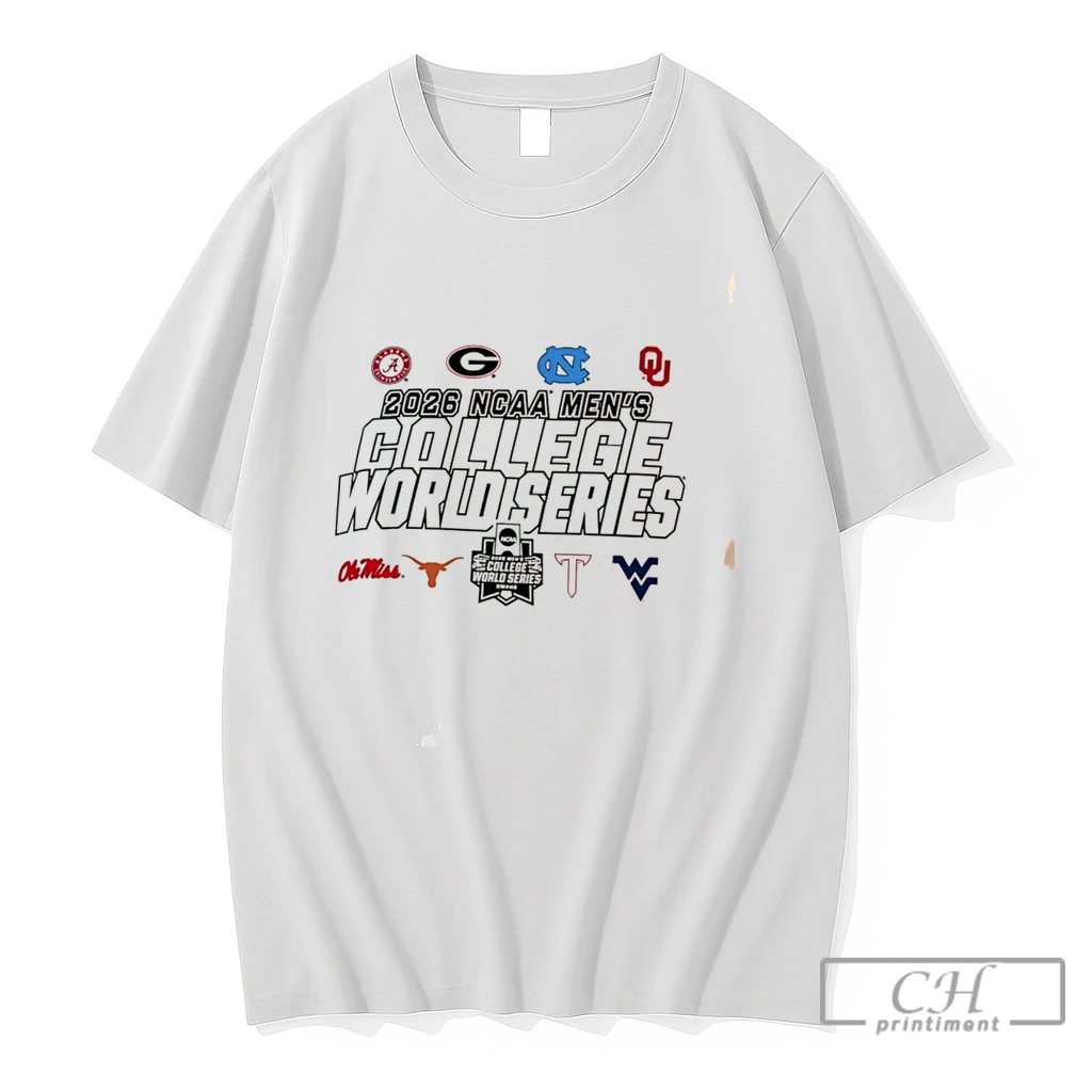 Premium Ncaa Mens College World Series 2026 Eight At The Plate Classic Tee T Shirts Sweater Hoodie
