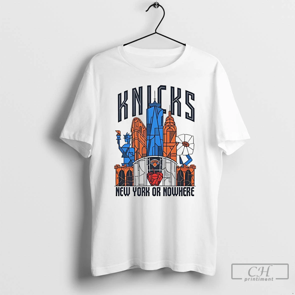 Premium Nyon X Knicks Skyscraper New York Or Nowhere New York Knicks Nba 2026 T Shirts Sweater Hoodie