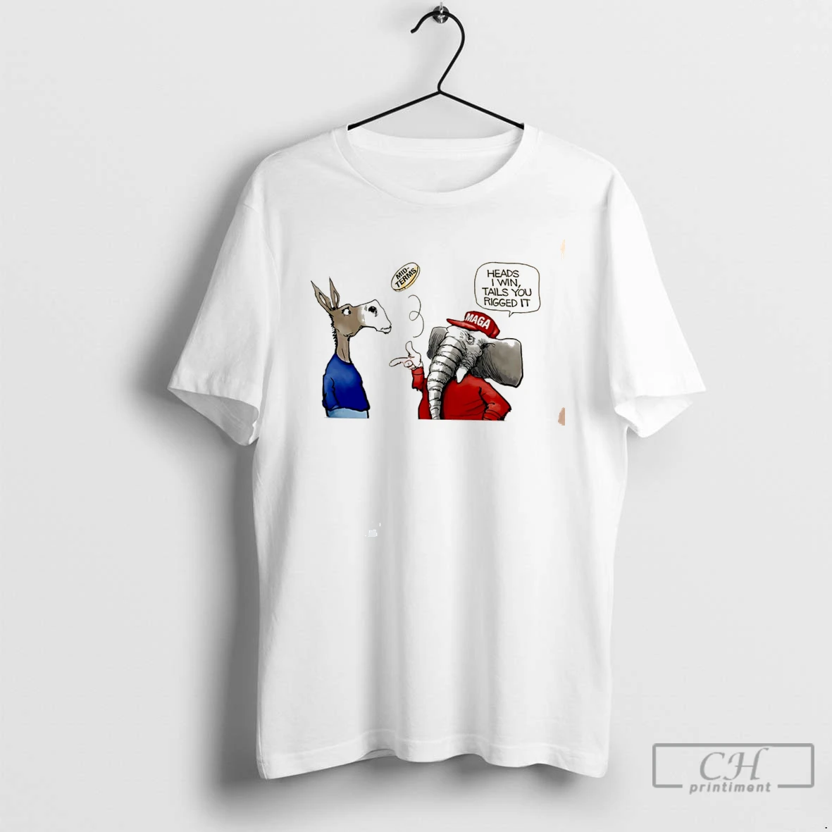 Premium New York Daily News Democratic Donkey And Republican Elephant Tee T Shirts Sweater Hoodie