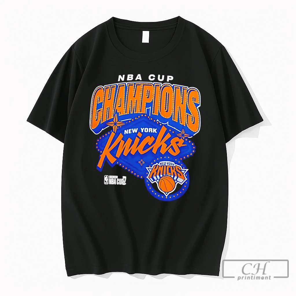Premium New York Knicks 2025 Nba Cup Champions Graphic Tee T Shirts Sweater Hoodie
