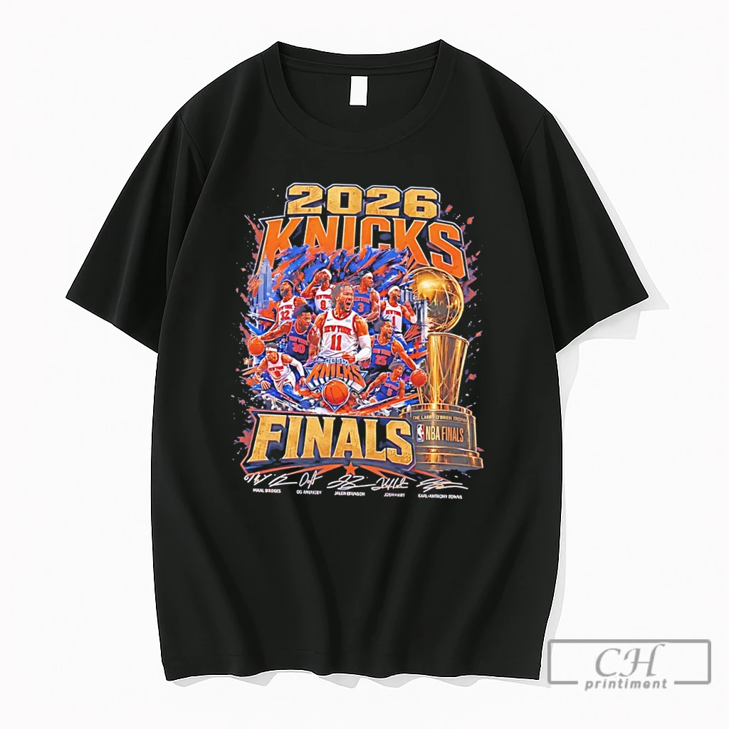 Premium New York Knicks 2026 Nba Finals Team Members Illustrated Tee T Shirts Sweater Hoodie