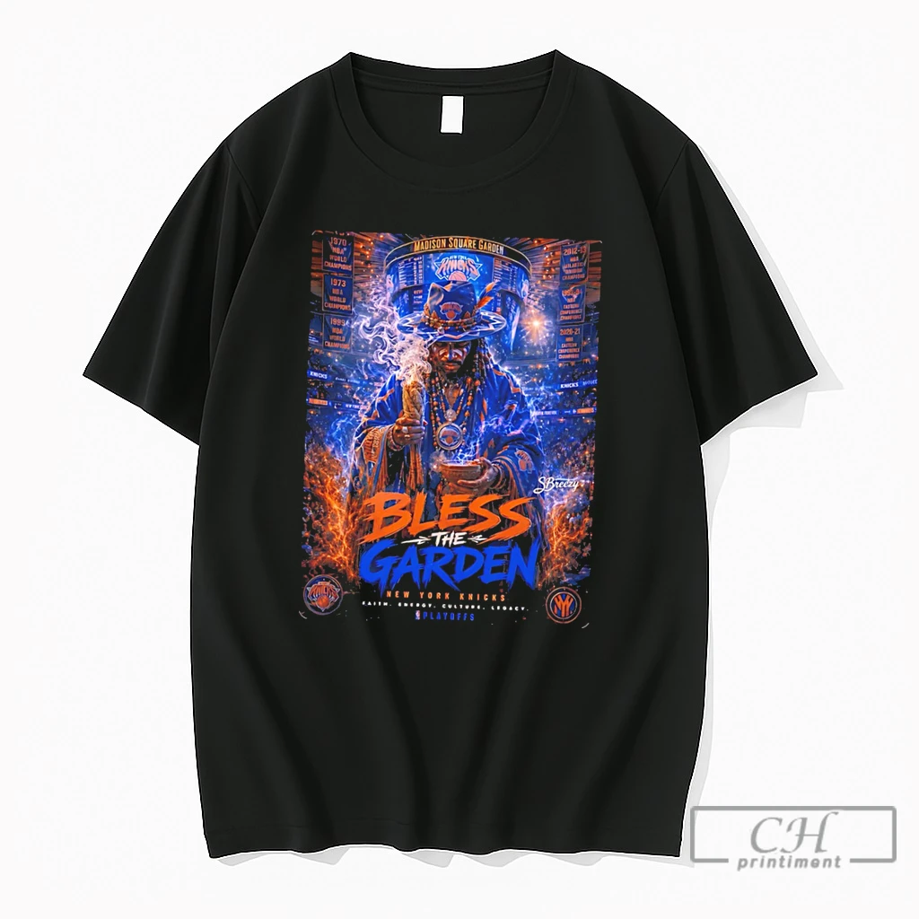 Premium New York Knicks Bless The Garden Mystical Tee T Shirts Sweater Hoodie