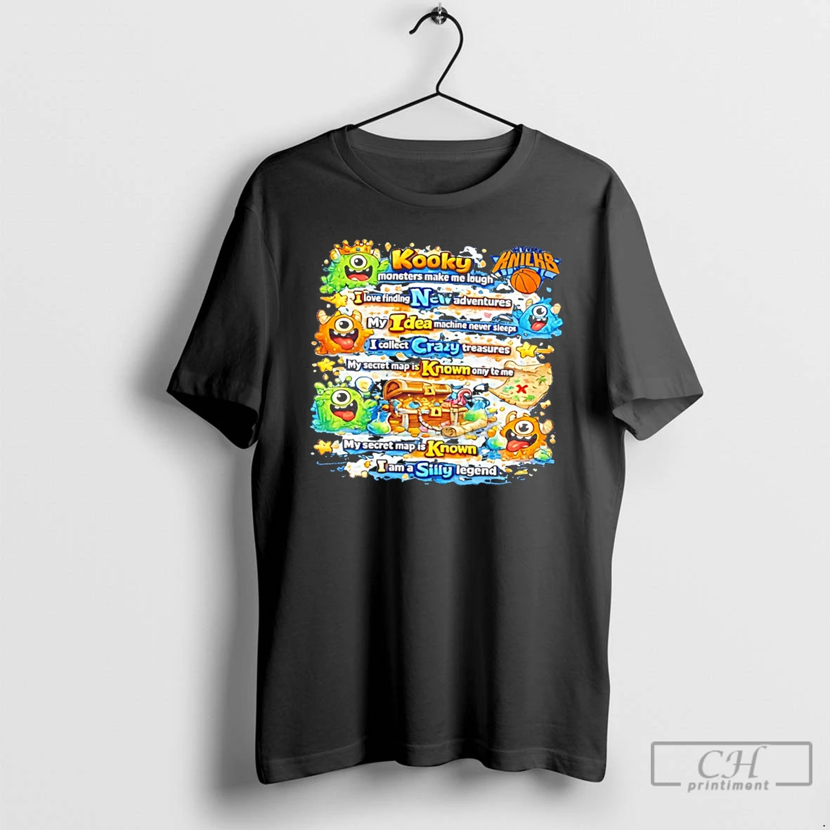 Premium New York Knicks Monster Make Me Laugh I Love Finding New Adventure Tee T Shirts Sweater Hoodie