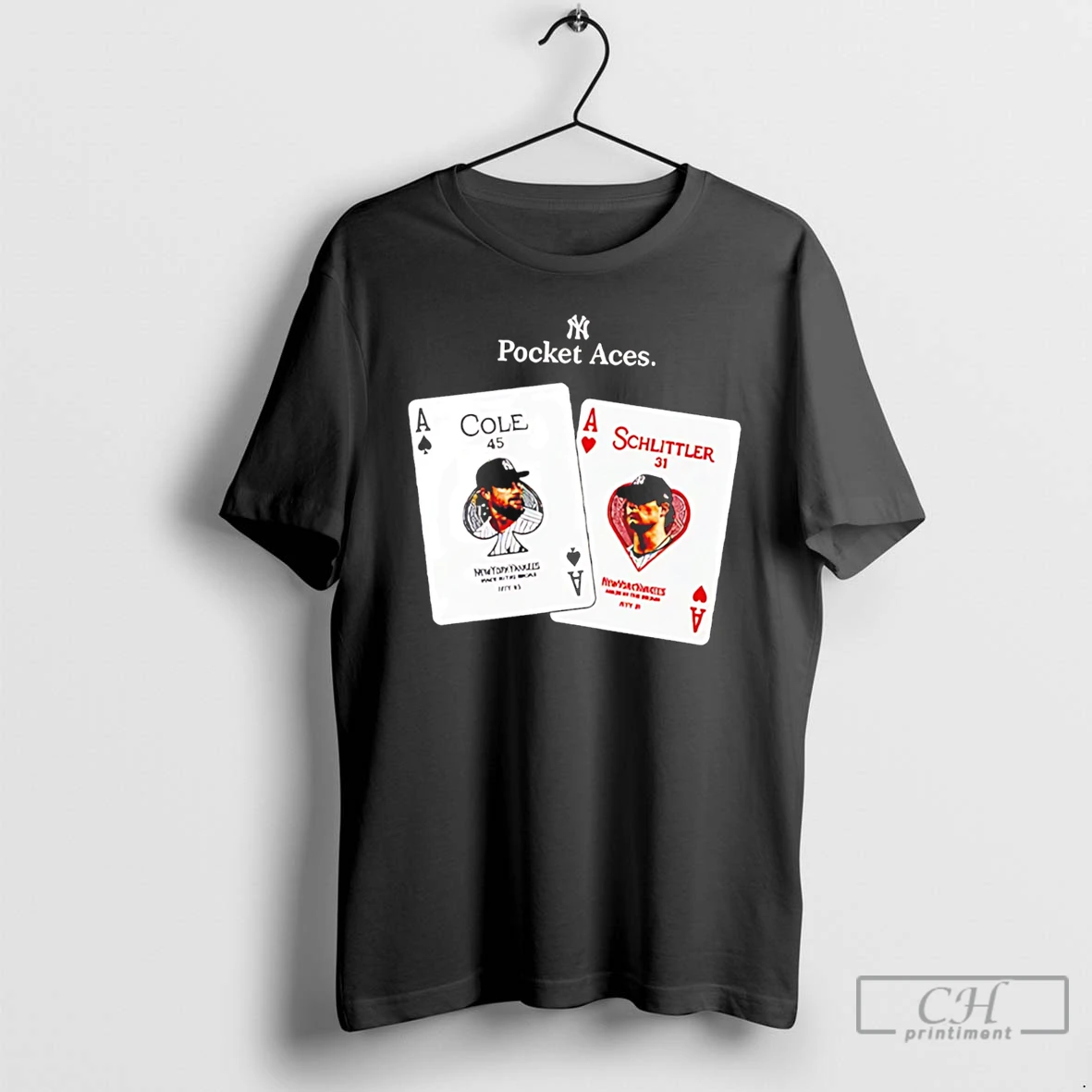 Premium New York Yankees Pocket Aces Gerrit Cole And Cam Schlittler Tee T Shirts Sweater Hoodie