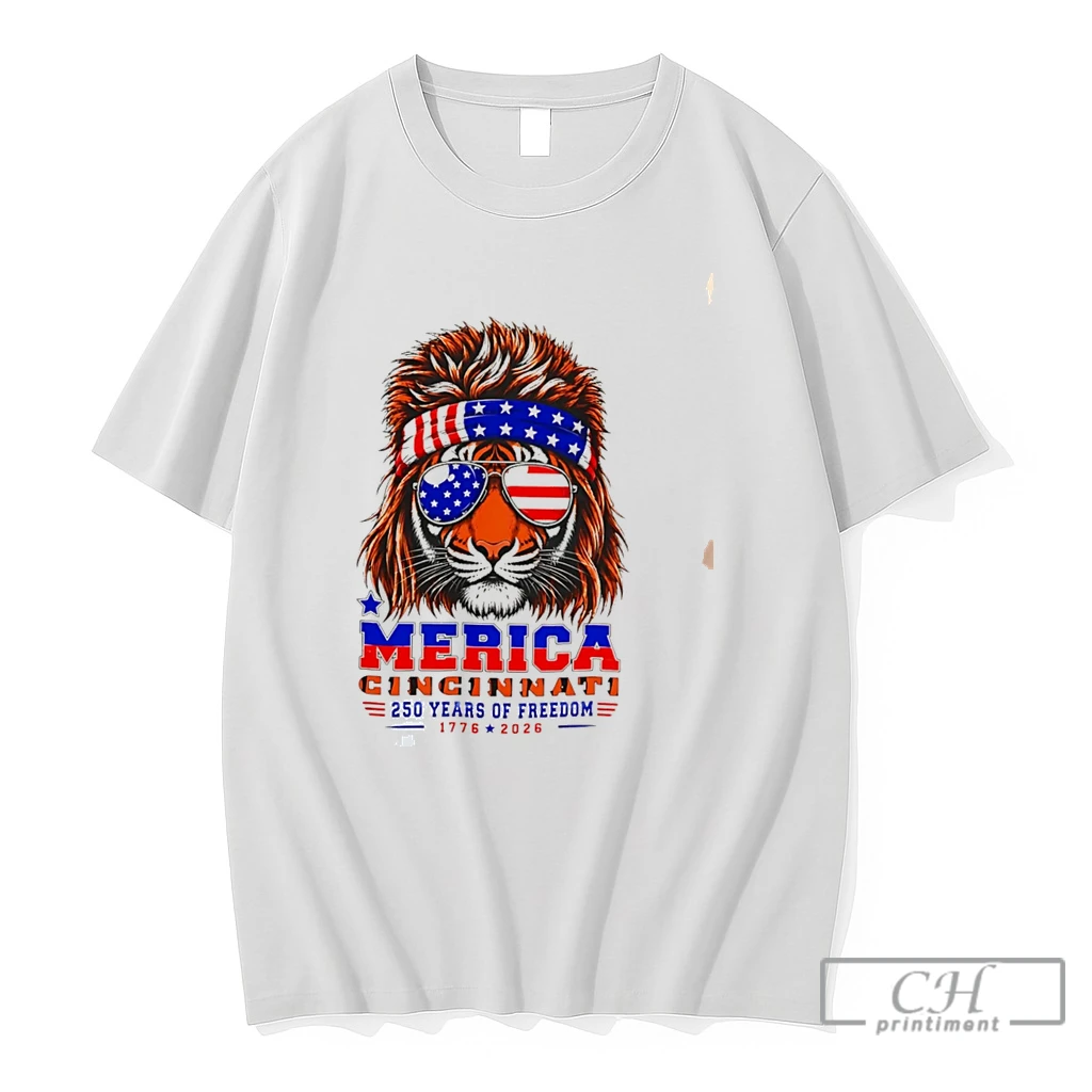 Premium Patriotic Bengals Tiger Merica Cincinnati 250 Years Of Freedom Tee T Shirts Sweater Hoodie