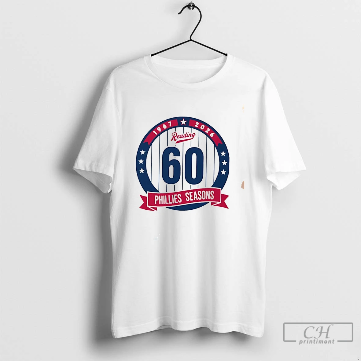 Premium Philadelphia Phillies Reading Fightin Phils 60 Seasons Anniversary 1967%ce%b3co2026 Tee T Shirts Sweater Hoodie