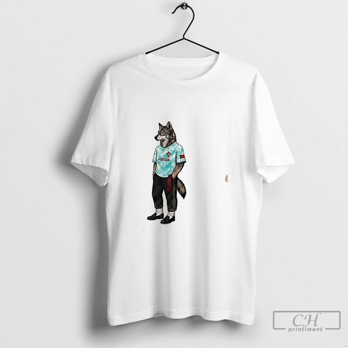 Premium Portugese Wolf World Cup 2026 Mascot Tee T Shirts Sweater Hoodie