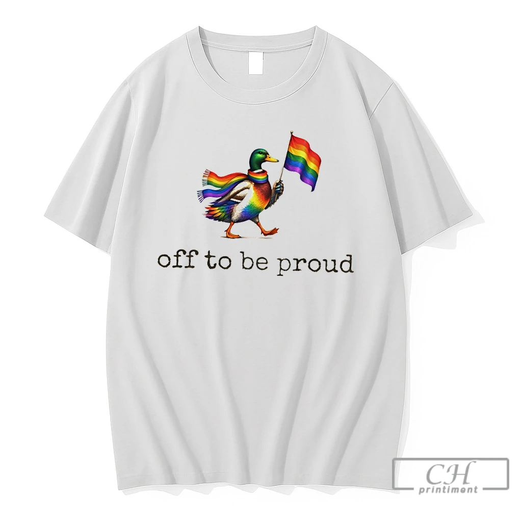 Premium Rainbow Duck Animal Flag Off To Be Proud Lgbt T Shirts Sweater Hoodie