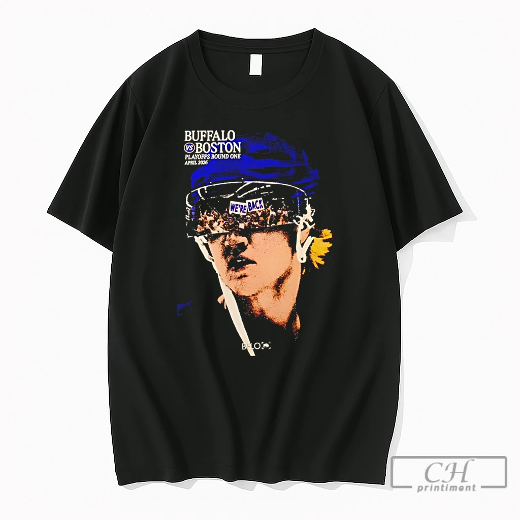 Premium Rasmus Dahlin Buffalo Sabres And Boston Bruins Nhl Were Back Playoffs Round One April 2026 Vintage T Shirts Sweater Hoodie