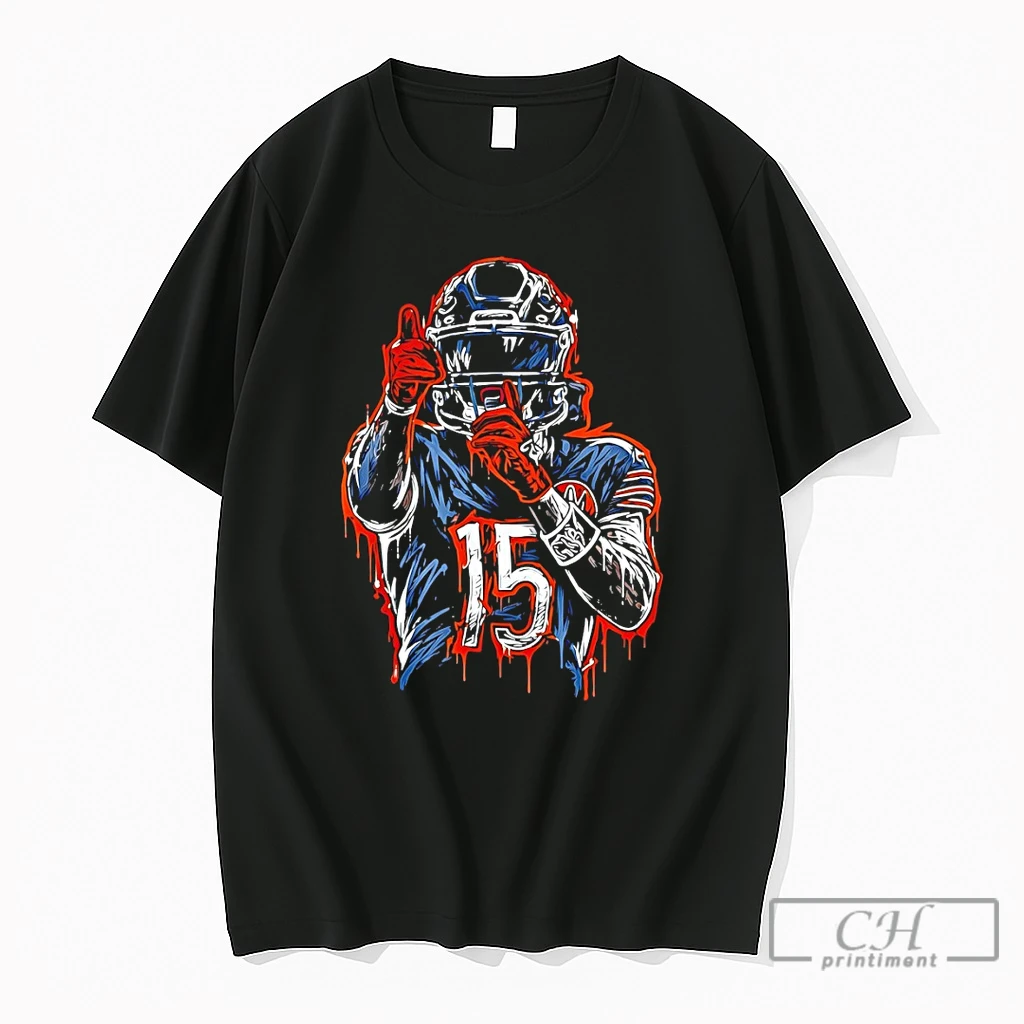 Premium Rome Odunze 15 Chicago Bears Football Nfl Graffiti 2026 T Shirts Sweater Hoodie