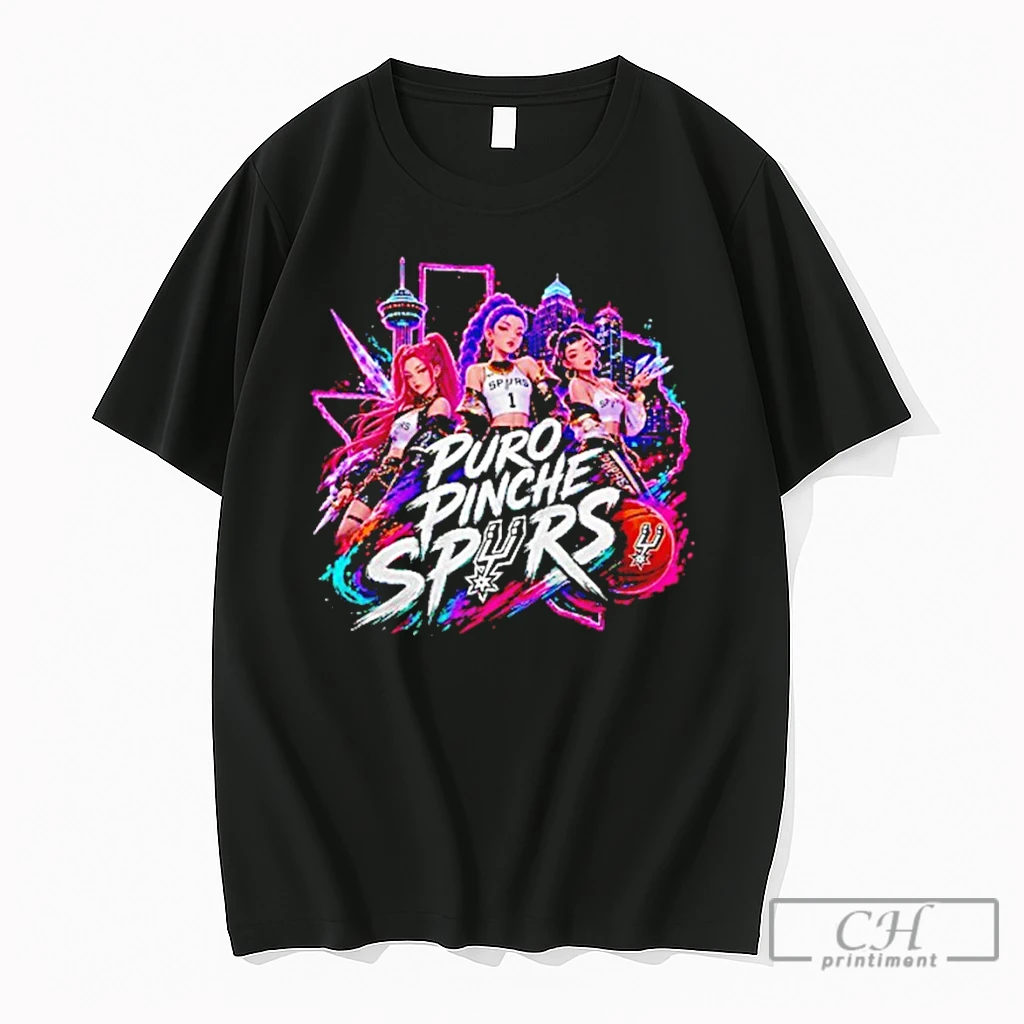 Premium San Antonio Spurs Basketball Anime Characters Puro Pinche Spurs Cotton T Shirts Sweater Hoodie