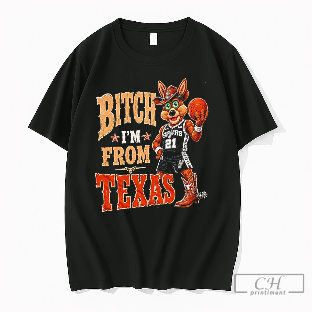 Premium San Antonio Spurs Coyote Basketball Fan Bitch Im From Texas Cowgirl Boot T Shirts Sweater Hoodie