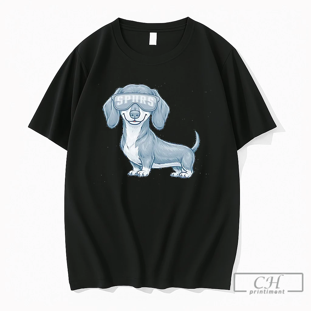 Premium San Antonio Spurs Dachshund Dog Cartoon Tee T Shirts Sweater Hoodie