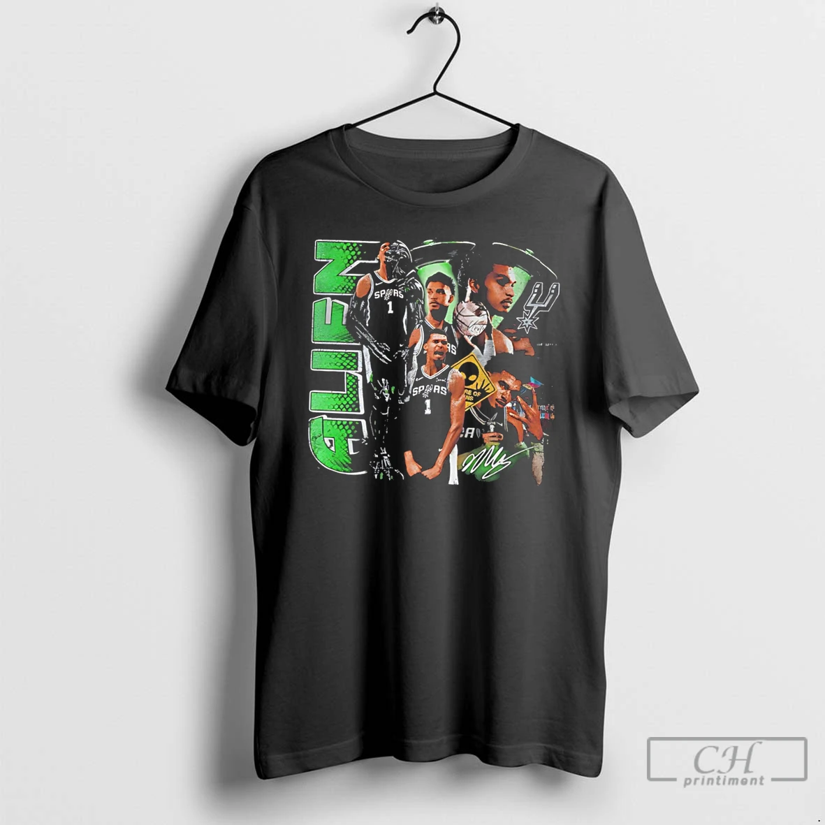 Premium San Antonio Spurs Victor Wembanyama Wem Alien Graphic Tee T Shirts Sweater Hoodie