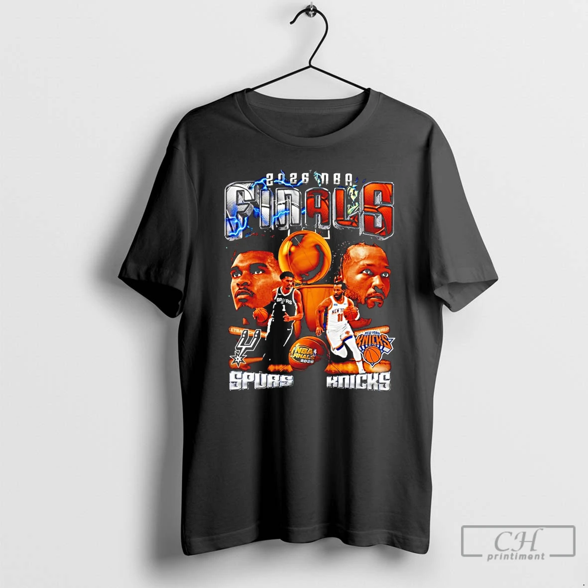 Premium San Antonio Spurs And New York Knicks 2026 Nba Finals Basketball Player T Shirts Sweater Hoodie