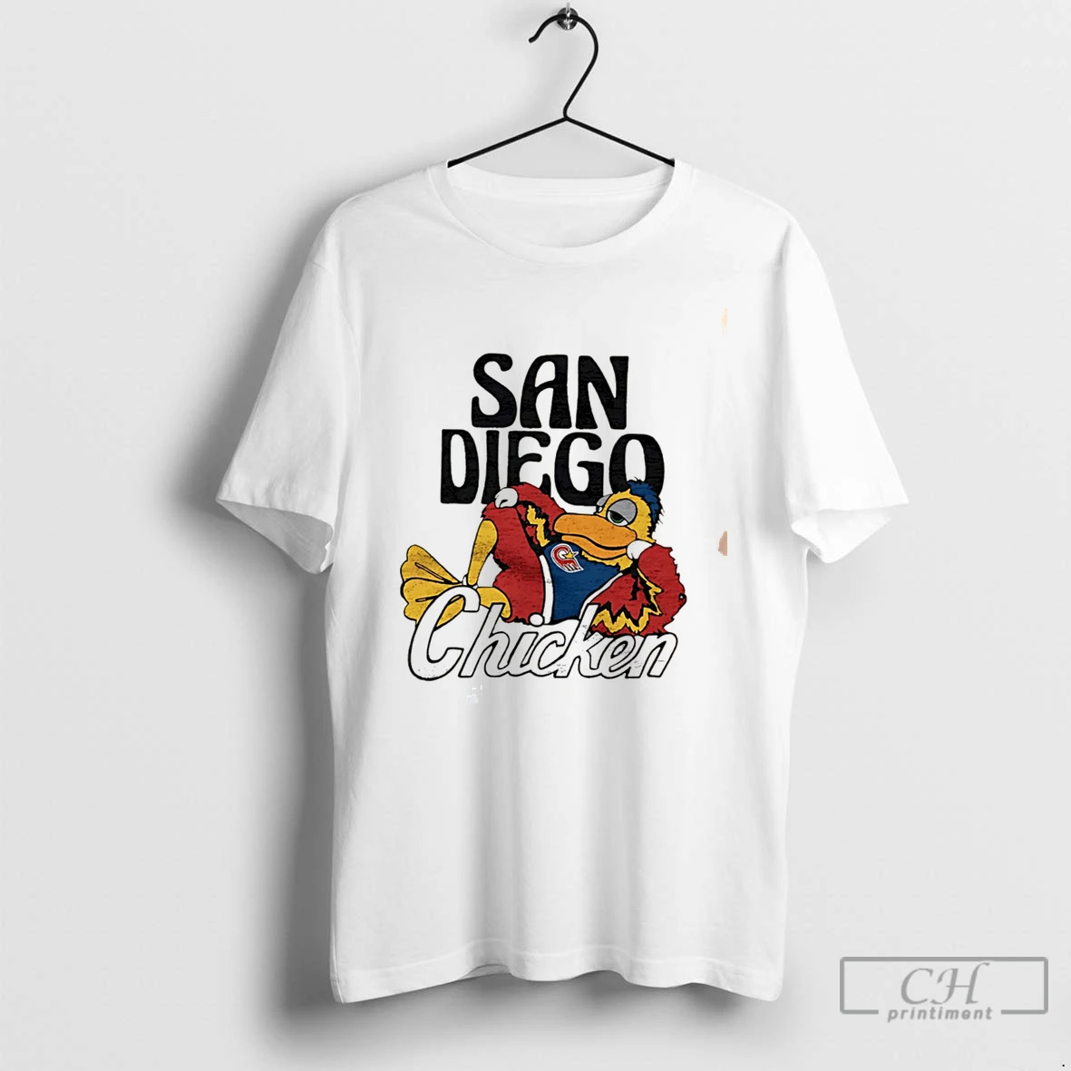 Premium San Diego Padres Chicken Mascot Cartoon Tee T Shirts Sweater Hoodie