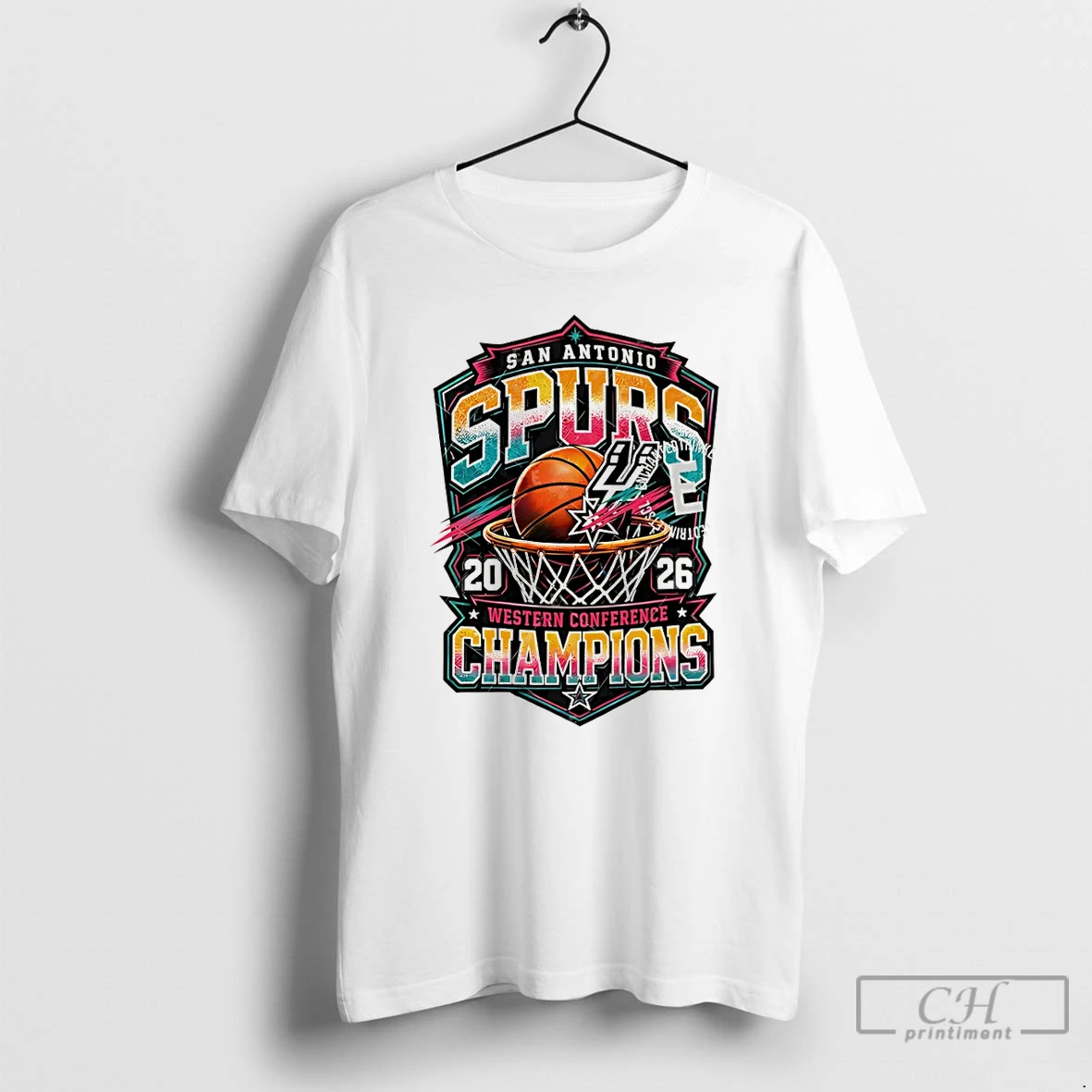 Premium Shzoqsbp San Antonio Spurs Basketball Western Conference Champions Game Day Nba 2026 T Shirts Sweater Hoodie